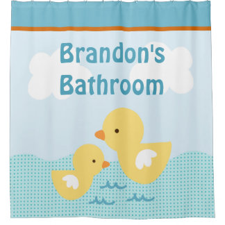 Personalisierter Gummiduckies Kinderduschvorhang Duschvorhang