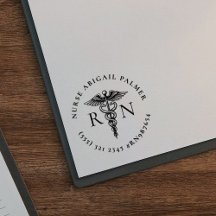 Personalisierter Gummistempel für Krankenschwester
