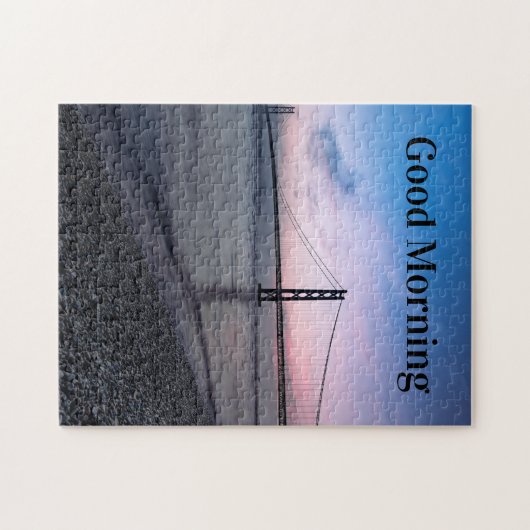 Personalisierter guter Morgen, benutzerdefiniertes Puzzle (Horizontal)