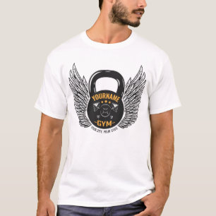 Personalisierter GYM Fitness Trainer Kettlebell  T-Shirt