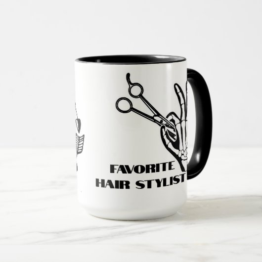 Personalisierter Haarboss Tasse (VorderseiteRechts)