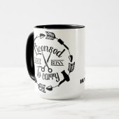 Personalisierter Haarboss Tasse (Vorderseite Links)