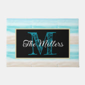 Personalisierter Hafenstrand Fußmatte (Vorderseite)