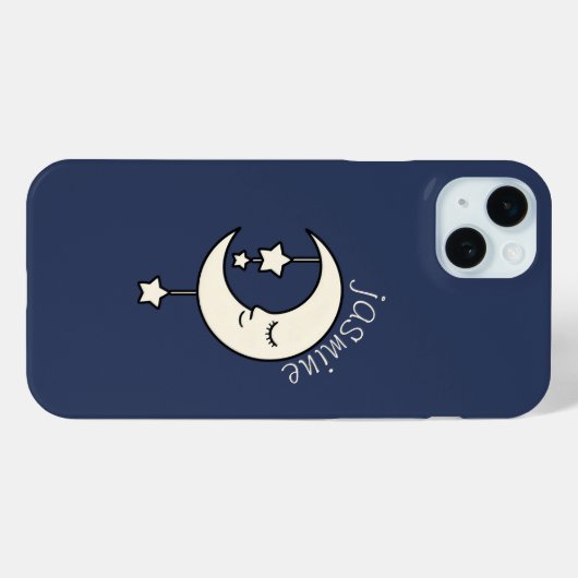 Personalisierter Halbmond mit Star Case-Mate iPhone Hülle (Rückseite (Horizontal))