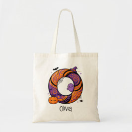 Personalisierter Halloween Anfangsbuchstabe O Geis Tragetasche