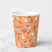 Personalisierter Halloween-Buchclub Pappbecher (Rückseite)
