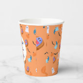 Personalisierter Halloween-Buchclub Pappbecher (Links)