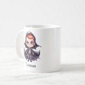 Personalisierter Halloween Dracula-Individuelle Na Kaffeetasse (Vorderseite Links)