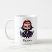 Personalisierter Halloween Dracula-Individuelle Na Kaffeetasse (Links)
