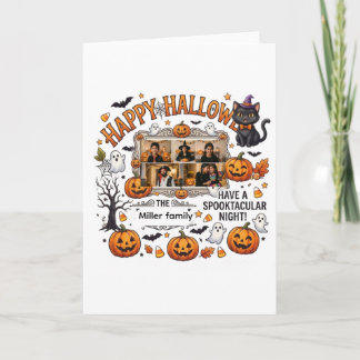Personalisierter Halloween-Familienschmuck & Bekle Karte