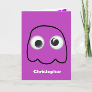 Personalisierter Halloween-Geist für Kinder Karte
