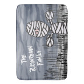 Personalisierter Halloween Horror Creepy Mummy Badematte (Vorderseite Vertikal)