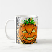 Personalisierter Halloween JackoLantern Spooky Pum Kaffeetasse (Links)