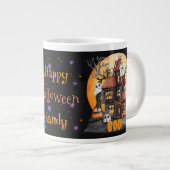 Personalisierter Halloween-Kaffeebecher Jumbo-Tasse (Vorderseite Rechts)