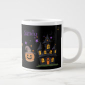 Personalisierter Halloween-Kaffeebecher Jumbo-Tasse (Rechts)