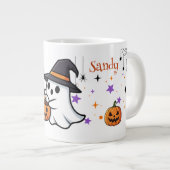 Personalisierter Halloween-Kaffeebecher Jumbo-Tasse (Vorderseite Rechts)