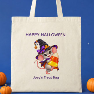 Personalisierter Halloween-Maus-Tüte mit Candy Cor Tragetasche