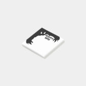 Personalisierter Halloween-Notizblock Lustiger Mon Post-it Klebezettel (angewinkelt)