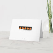 Personalisierter Halloween-Oktober Karte (Rückseite)