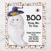 Personalisierter Halloween-Pop von Weinetikett (Einzelnes Label)