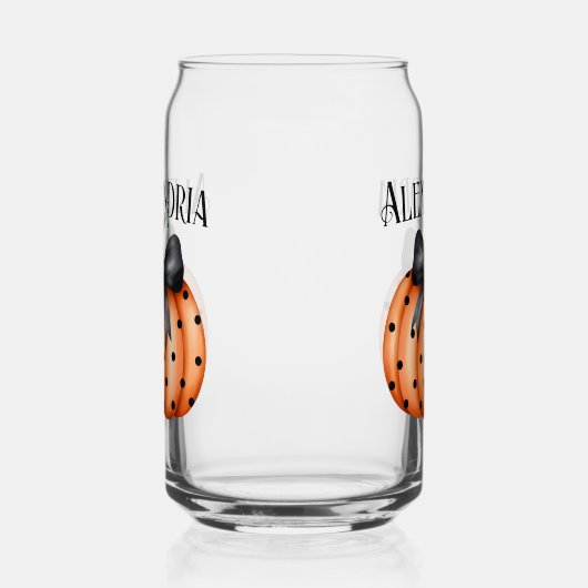 Personalisierter Halloween Pumpkin Bow Dosenglas (Rechts)