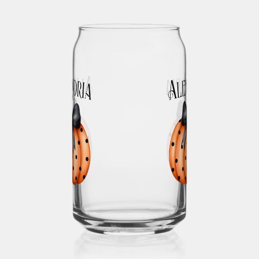 Personalisierter Halloween Pumpkin Bow Dosenglas (Links)