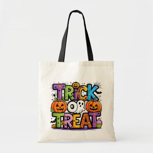 Personalisierter Halloween-Trick oder Treat-Bag Tragetasche (Vorne)