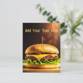 Personalisierter Hamburger - Postkarte (Stehend Vorderseite)