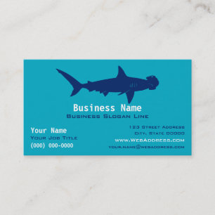 Personalisierter Hammerhai   Ozean / Meerwasser Visitenkarte