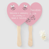 Personalisierter Handfan - Sake zum Hochzeitssinn Fächer (Vorne und Hinten)