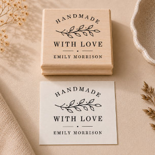 Personalisierter handgefertigter botanischer Gesch Gummistempel