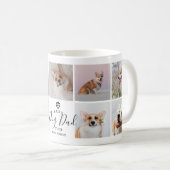 Personalisierter handgeschriebener Best Dog Vater Kaffeetasse (VorderseiteRechts)