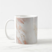 Personalisierter handgeschriebener Name Rose Goldm Kaffeetasse (Links)