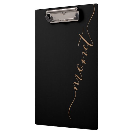 Personalisierter handgeschriebener Skriptname Klemmbrett (Links)