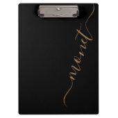 Personalisierter handgeschriebener Skriptname Klemmbrett (Vorderseite)