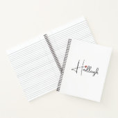 Personalisierter handgeschriebener Skriptname Notizblock (Innenseite)