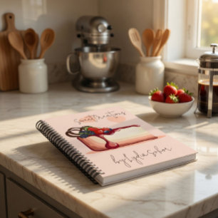 Personalisierter handgezeichneter Kuchen Notizblock