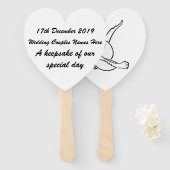 Personalisierter Handheld-Lüfter - Halten Sie sich Fächer (Vorne und Hinten)