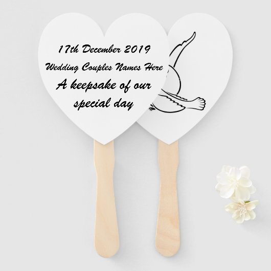 Personalisierter Handheld-Lüfter - Halten Sie sich Fächer (Vorne und Hinten)