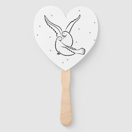 Personalisierter Handheld-Lüfter - Heiratszucht Fächer (Rückseite)