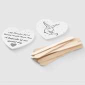 Personalisierter Handheld-Lüfter - Heiratszucht Fächer (Non-assembled)