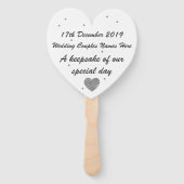 Personalisierter Handheld-Lüfter - Heiratszucht Fächer (Vorderseite)