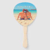 Personalisierter Handlüfter des Fotos mit benutzer Fächer (Rückseite)