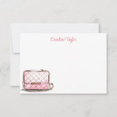 Personalisierter Handtasche für den Wasserfarben-D Dankeskarte (Vorderseite)