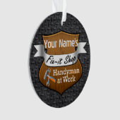 Personalisierter Handyman-Fix-It-Individuelle Name Ornament (Vorderseite)