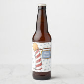 Personalisierter Hanging Sign Striping Pole Holida Bierflaschenetikett (Vorderseite)