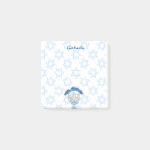 Personalisierter Hanukkah-Star von David Menorah Post-it Klebezettel (Vorderseite)
