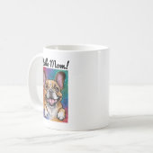 Personalisierter Happy French Bulldog Pet Kaffeetasse (Vorderseite Links)