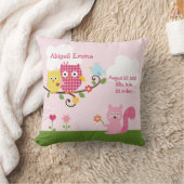 Personalisierter Happy Tree Owls Pillow Keepake Kissen (Decke)