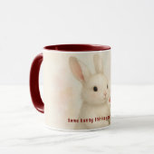 Personalisierter Hasenbecher Tasse (Vorderseite Links)